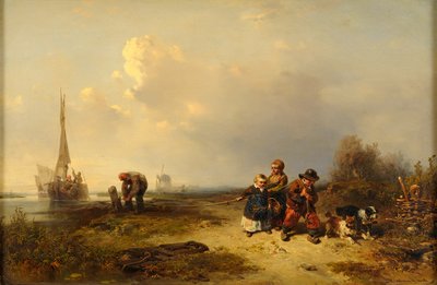 Die kleinen Treidler von Eduard Hildebrandt
